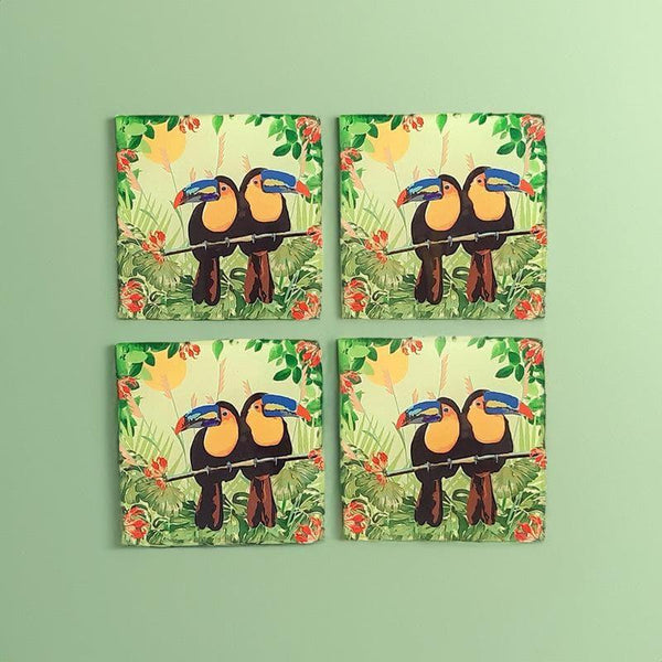 Coaster - Toucan Tango Square Coaster - Set Of Four