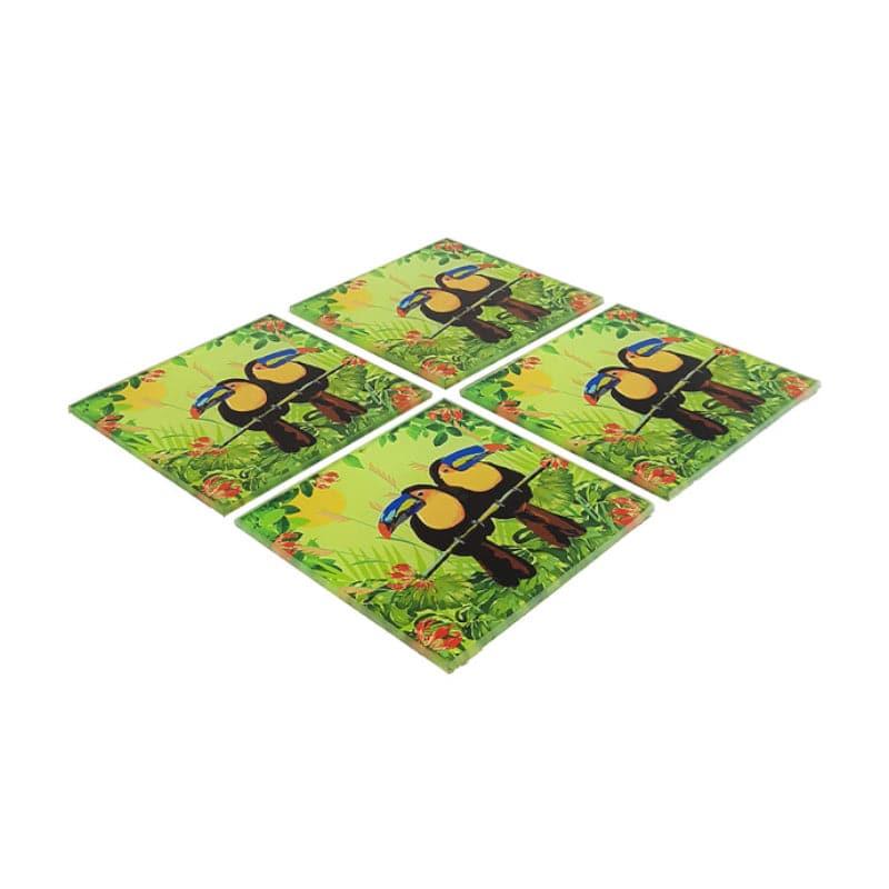 Coaster - Toucan Tango Square Coaster - Set Of Four