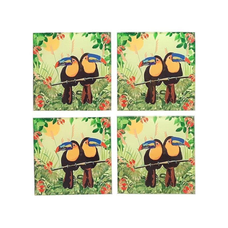 Coaster - Toucan Tango Square Coaster - Set Of Four