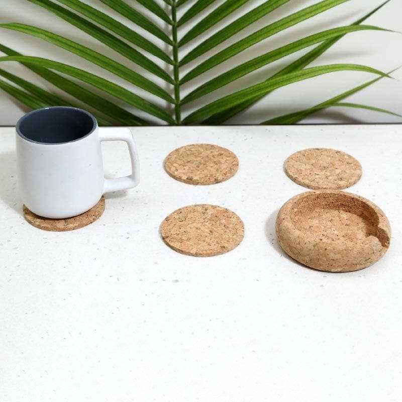 Coaster - Tree Trunk Treasure Coaster - Set Of Four