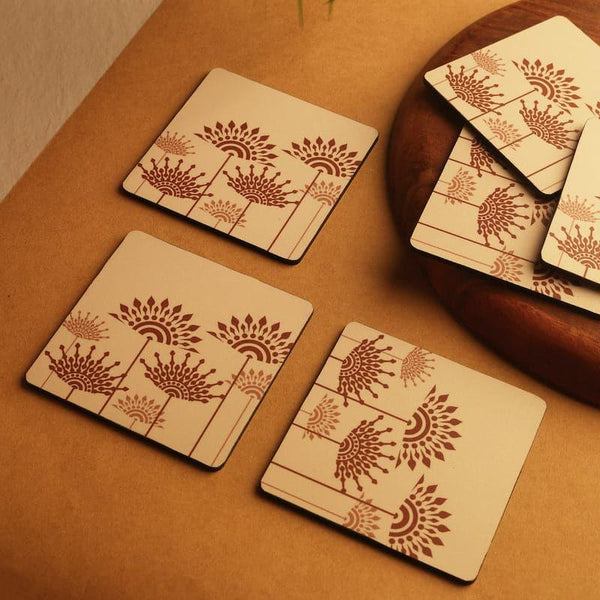 Coaster - Vadana Floral Coaster - Set Of Six