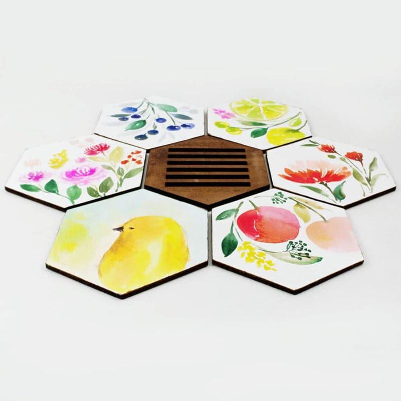 Coaster - Xeno Flora Coaster - Set Of Six