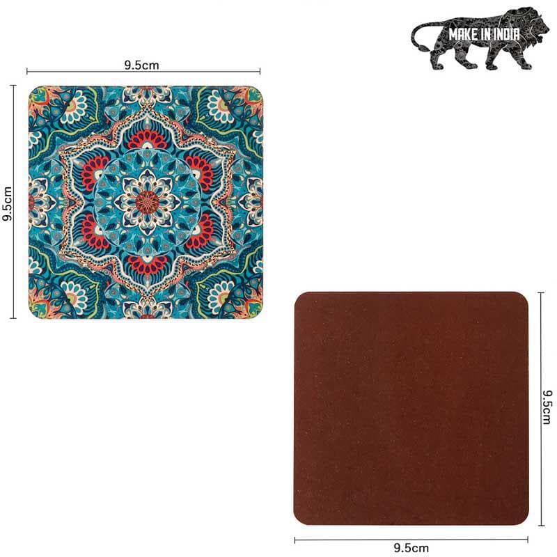 Buy Zellij Square Coaster - Set Of Four Coasters from Vaaree