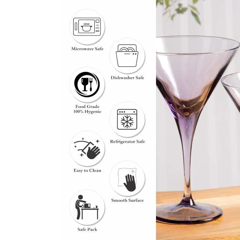 Buy Asica Glass (250 ML) - Set Of Six Cocktail Glasses from Vaaree