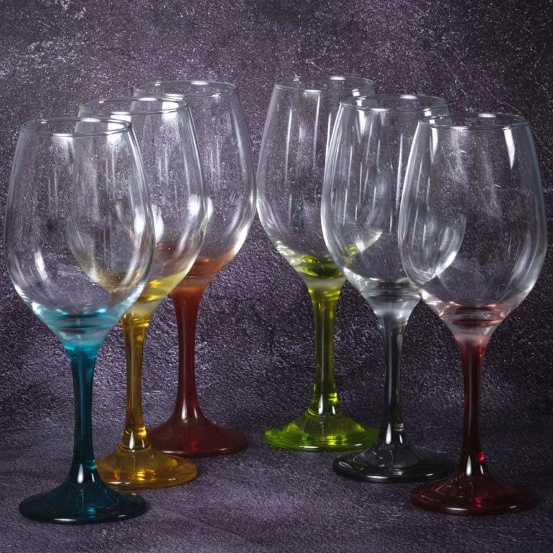 Cocktail Glasses - Discolights Glass Tumbler (385 ML) - Set Of Six