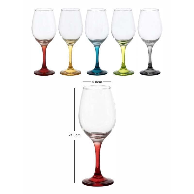 Cocktail Glasses - Discolights Glass Tumbler (385 ML) - Set Of Six