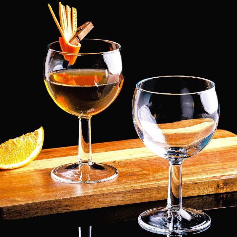 Buy Makaria Goblet Glass (255 ML) - Set Of Two Cocktail Glasses from Vaaree