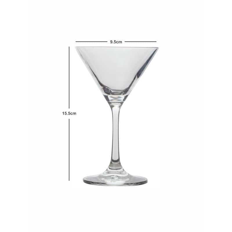 Buy Mixii Martini Glass (135 ML) - Set Of Six Cocktail Glasses from Vaaree