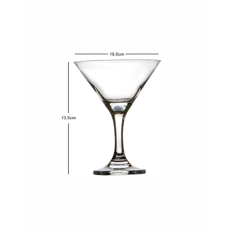 Buy Mixii Martini Glass (190 ML) - Set Of Six Cocktail Glasses from Vaaree