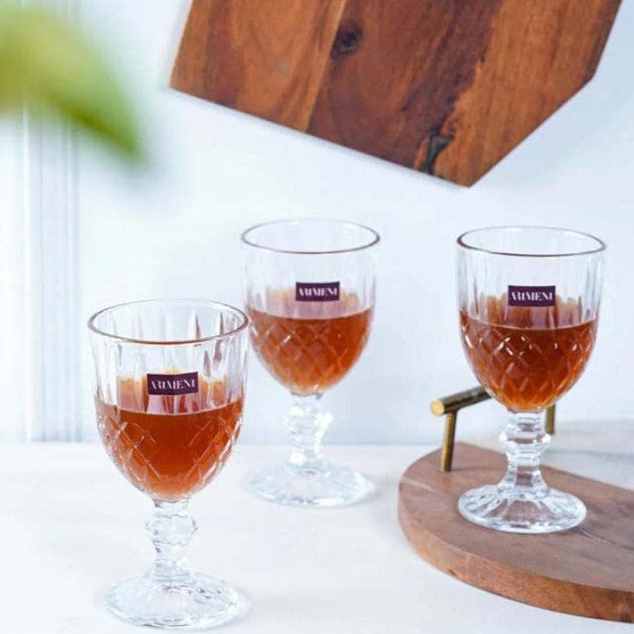 Buy Ricotta Goblet (270 ml ) - Set Of Eight Cocktail Glasses from Vaaree