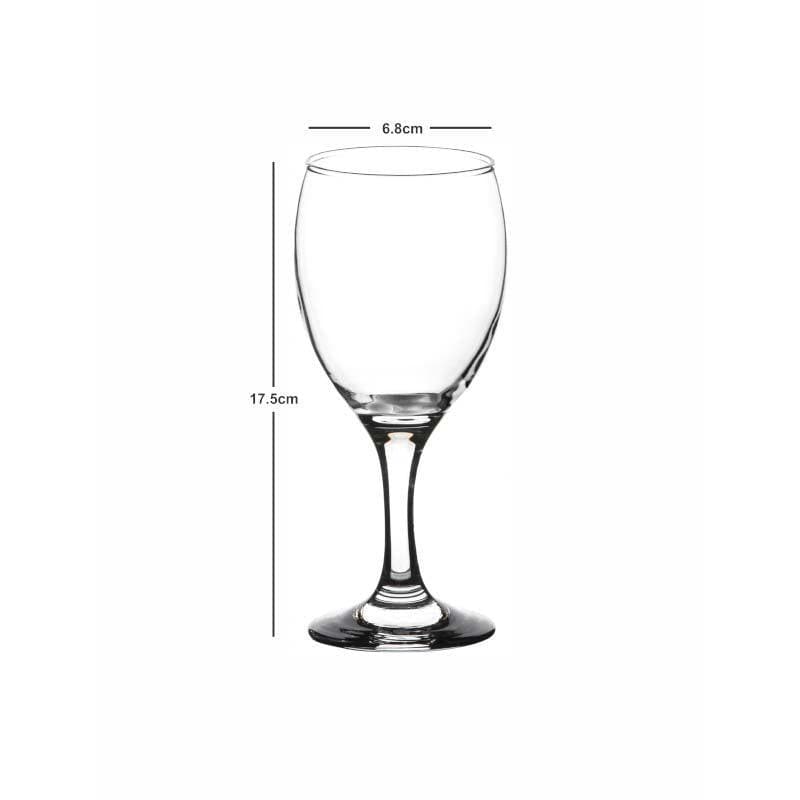 Buy Tulitip Glass Tumbler (300 ML) - Set Of Six Cocktail Glasses from Vaaree