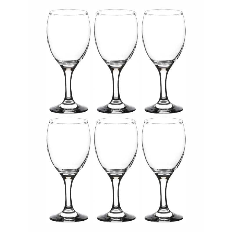 Buy Tulitip Glass Tumbler (300 ML) - Set Of Six Cocktail Glasses from Vaaree