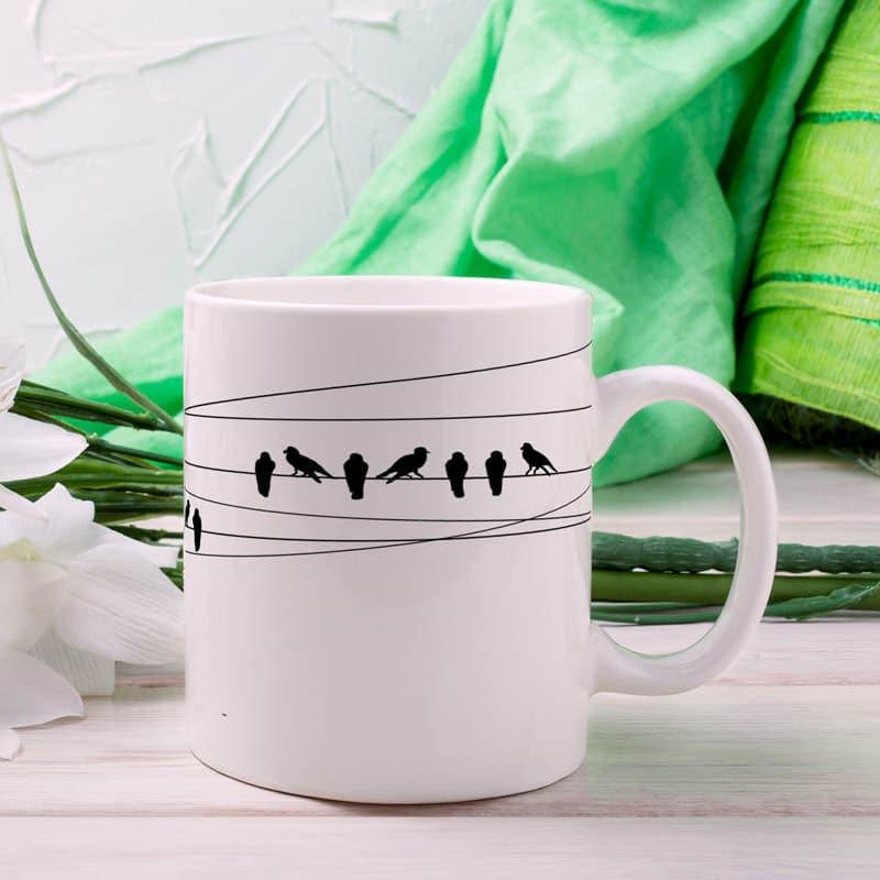 Buy Coffee Mug - Bird Bista Mug - 350 ML at Vaaree online