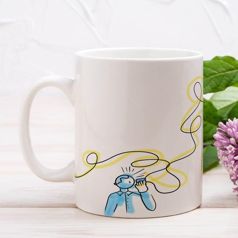 Buy Convo Over Brew Mug - 350 ML Coffee Mug from Vaaree