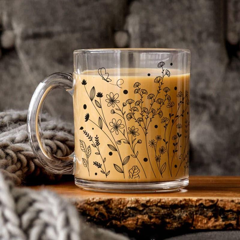 Coffee Mug - Floral Mist Coffee Mug - 330 ML