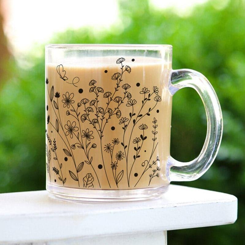 Coffee Mug - Floral Mist Coffee Mug - 330 ML