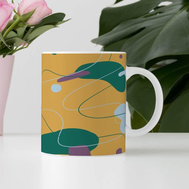 Buy Coffee Mug - Iksa Abstract Mug - 350 ML at Vaaree online