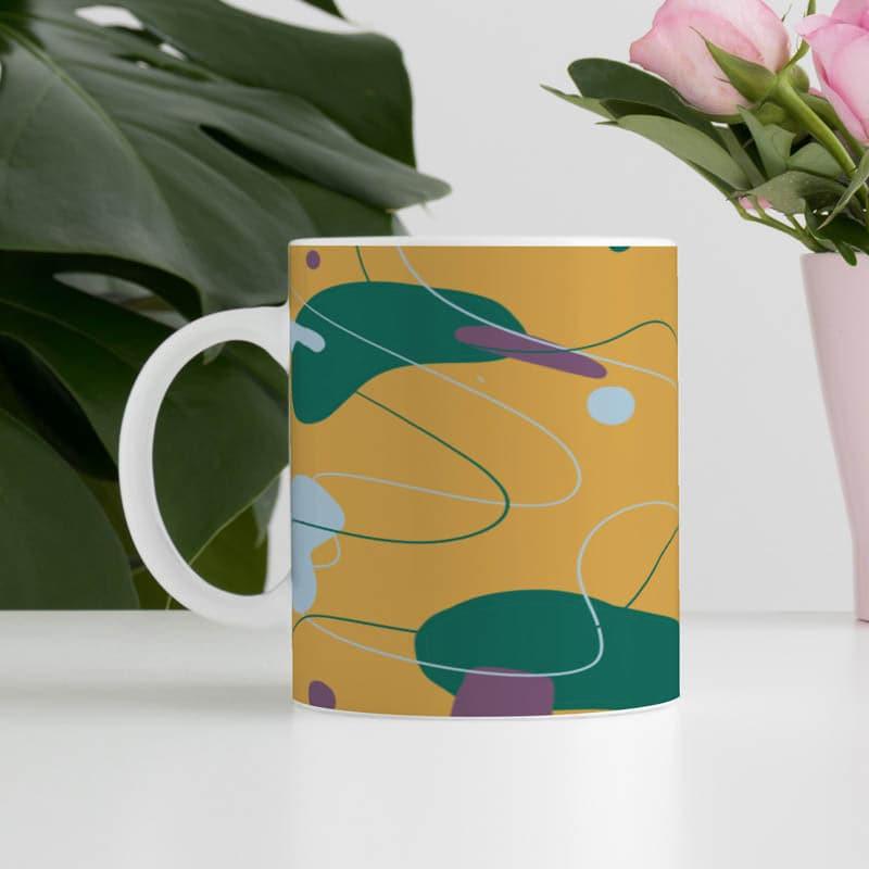 Buy Coffee Mug - Iksa Abstract Mug - 350 ML at Vaaree online