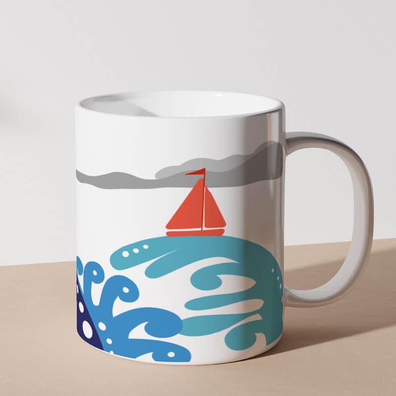 Buy Coffee Mug - Life Sail Mug - 350 ML at Vaaree online
