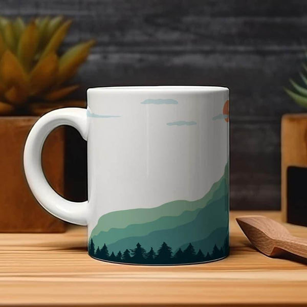 Coffee Mug - Mountains Calling Mug - 350 ML