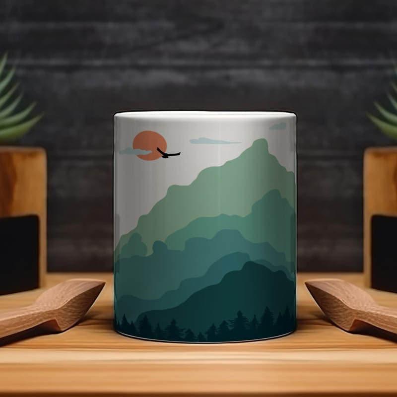 Coffee Mug - Mountains Calling Mug - 350 ML