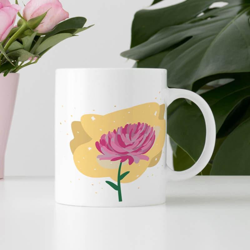 Buy Nivo Glam Flora Mug - 350 ML Coffee Mug from Vaaree