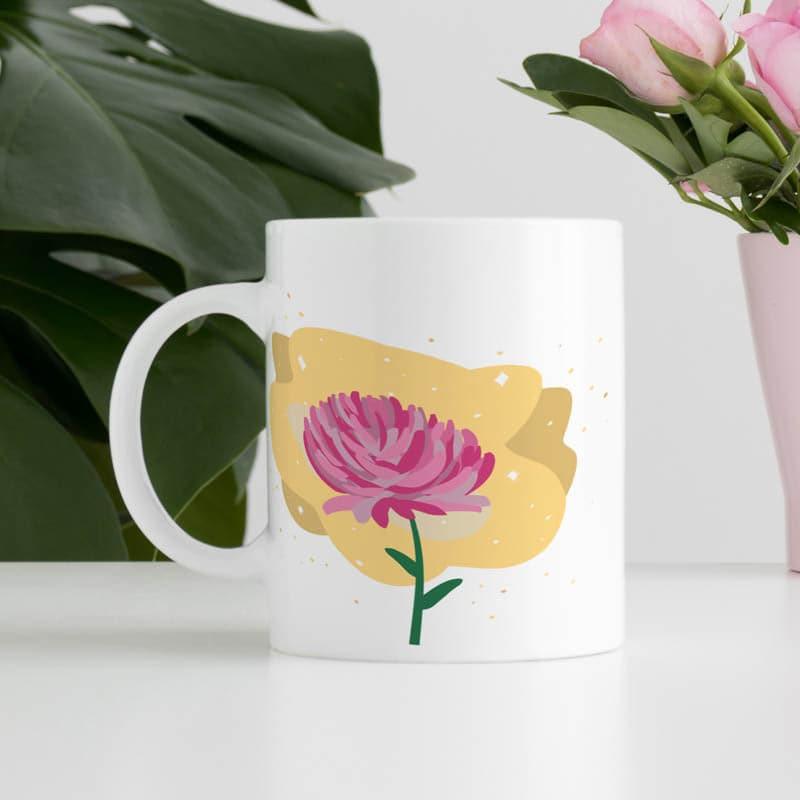 Buy Nivo Glam Flora Mug - 350 ML Coffee Mug from Vaaree