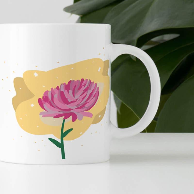 Buy Nivo Glam Flora Mug - 350 ML Coffee Mug from Vaaree