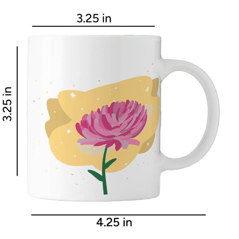 Buy Nivo Glam Flora Mug - 350 ML Coffee Mug from Vaaree