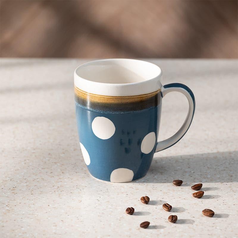 Buy Polka Muse Mug (Azure) - 295 ML Coffee Mug from Vaaree