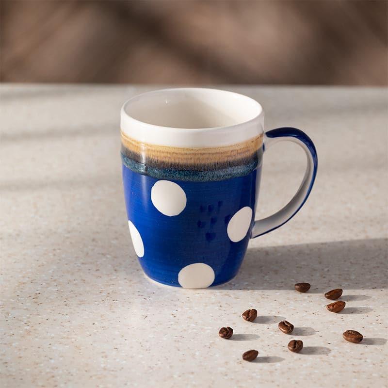 Buy Polka Muse Mug (Blue) - 295 ML Coffee Mug from Vaaree