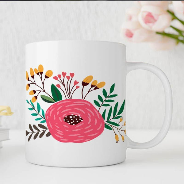 Coffee Mug - Rose Blossom Bunch Mug - 350 ML