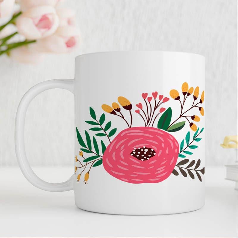 Buy Rose Blossom Bunch Mug - 350 ML Coffee Mug from Vaaree