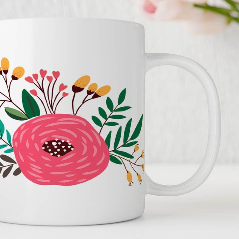 Buy Rose Blossom Bunch Mug - 350 ML Coffee Mug from Vaaree