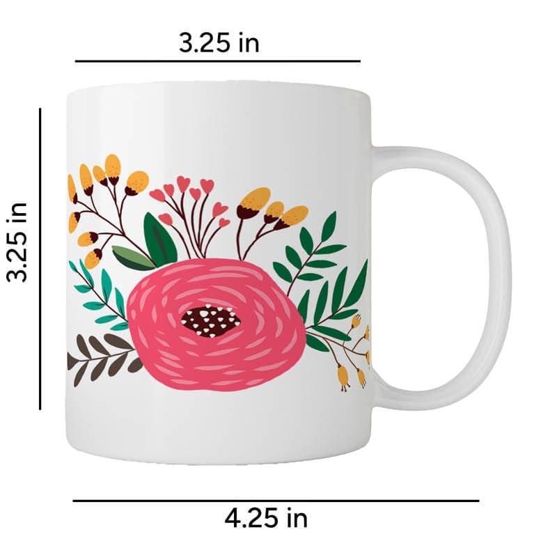 Buy Coffee Mug - Rose Blossom Bunch Mug - 350 ML at Vaaree online