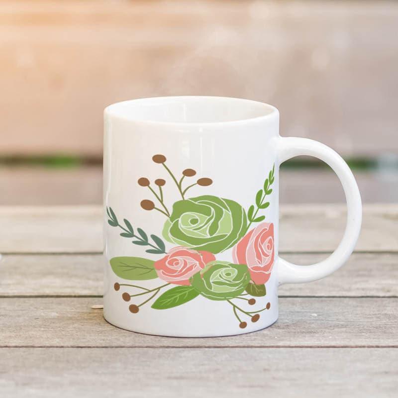 Coffee Mug - Rose Bush Glow Mug - 350 ML