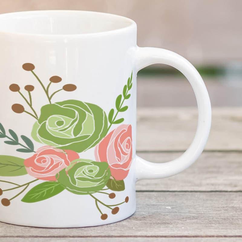 Coffee Mug - Rose Bush Glow Mug - 350 ML