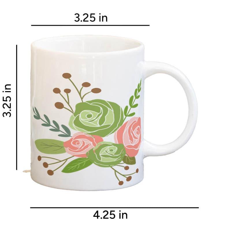 Coffee Mug - Rose Bush Glow Mug - 350 ML