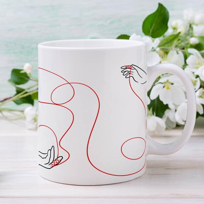 Buy Tied Tale Mug - 350 ML Coffee Mug from Vaaree