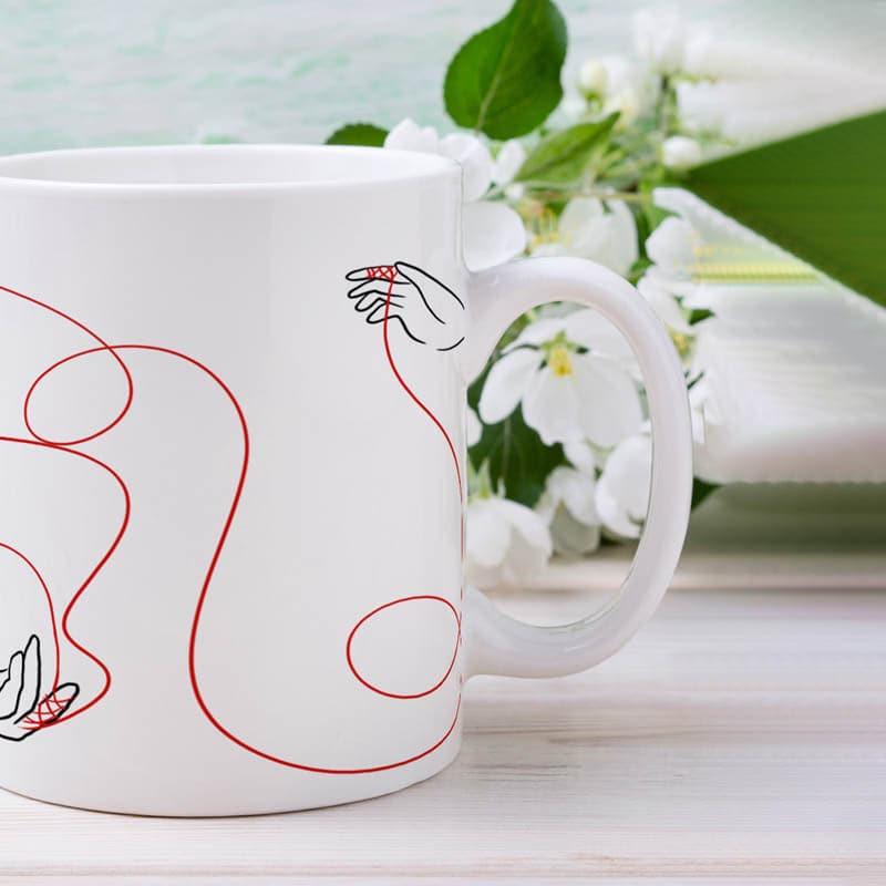 Buy Tied Tale Mug - 350 ML Coffee Mug from Vaaree