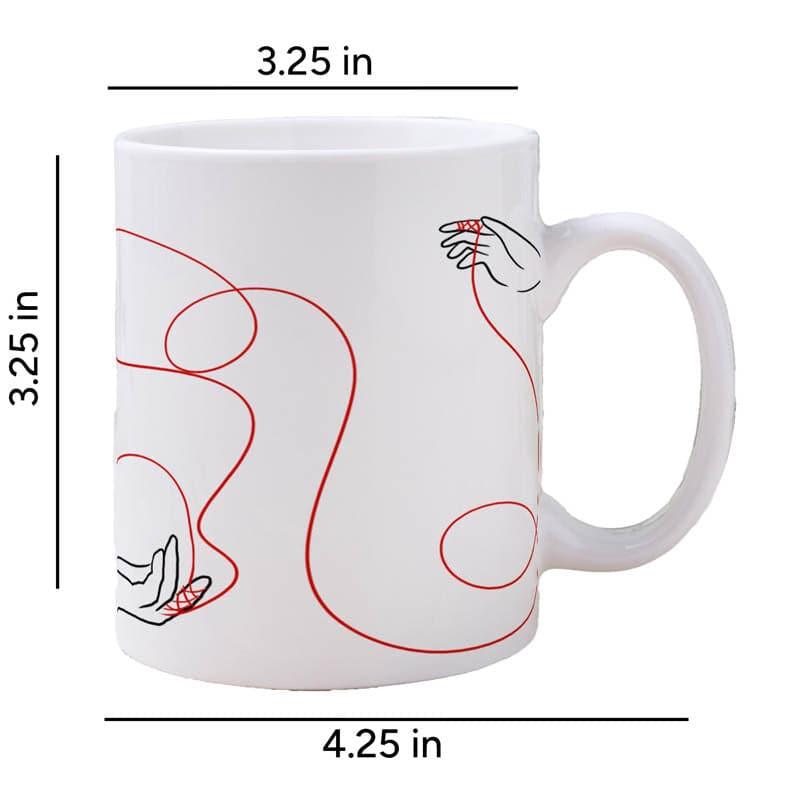 Buy Coffee Mug - Tied Tale Mug - 350 ML at Vaaree online