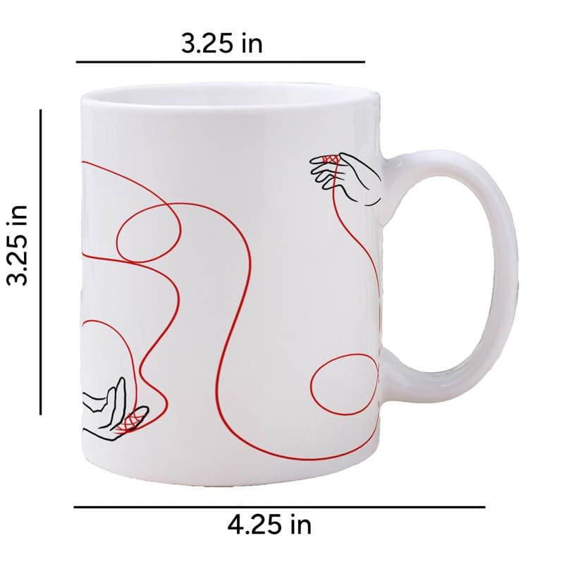 Buy Tied Tale Mug - 350 ML Coffee Mug from Vaaree