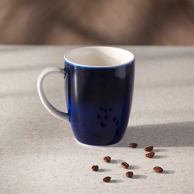 Coffee Mug - Wabi Sabi Porcelain Mug (Blue) - 295 ML