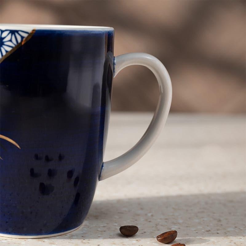 Coffee Mug - Wabi Sabi Porcelain Mug (Blue) - 295 ML