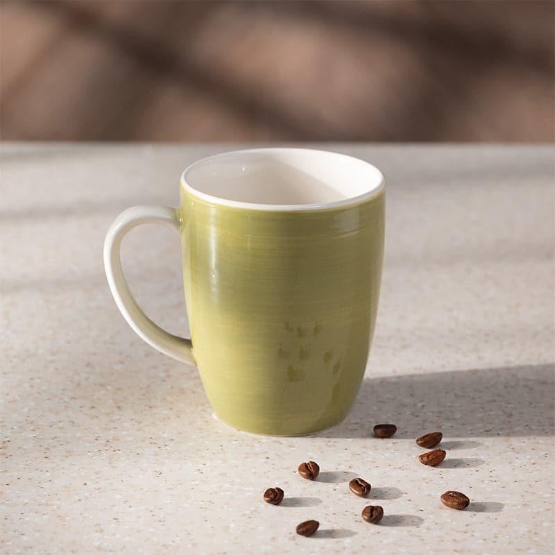 Coffee Mug - Wabi Sabi Porcelain Mug (Green) - 295 ML