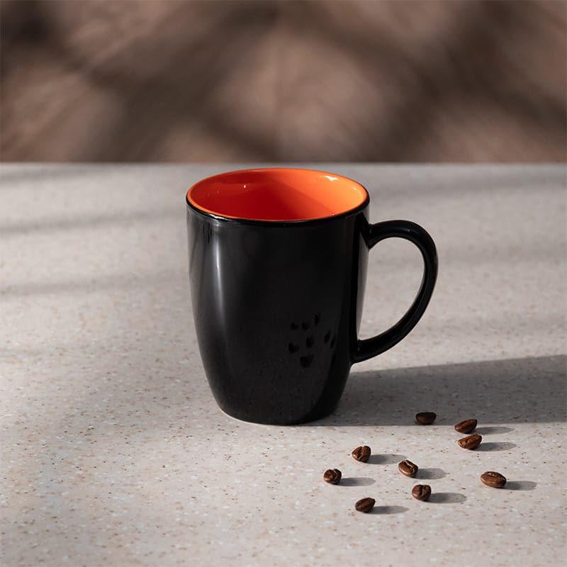 Buy Yuvara Porcelain Mug (Black & Orange) - 295 ML Coffee Mug from Vaaree