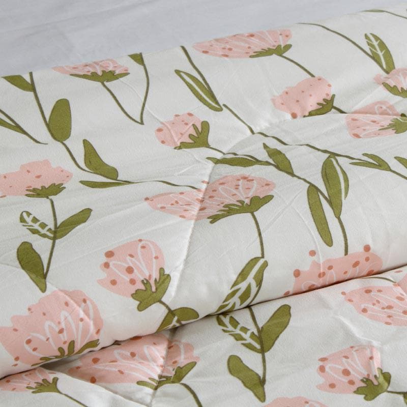 Comforters & AC Quilts - Blooming Tulips Printed Comforter