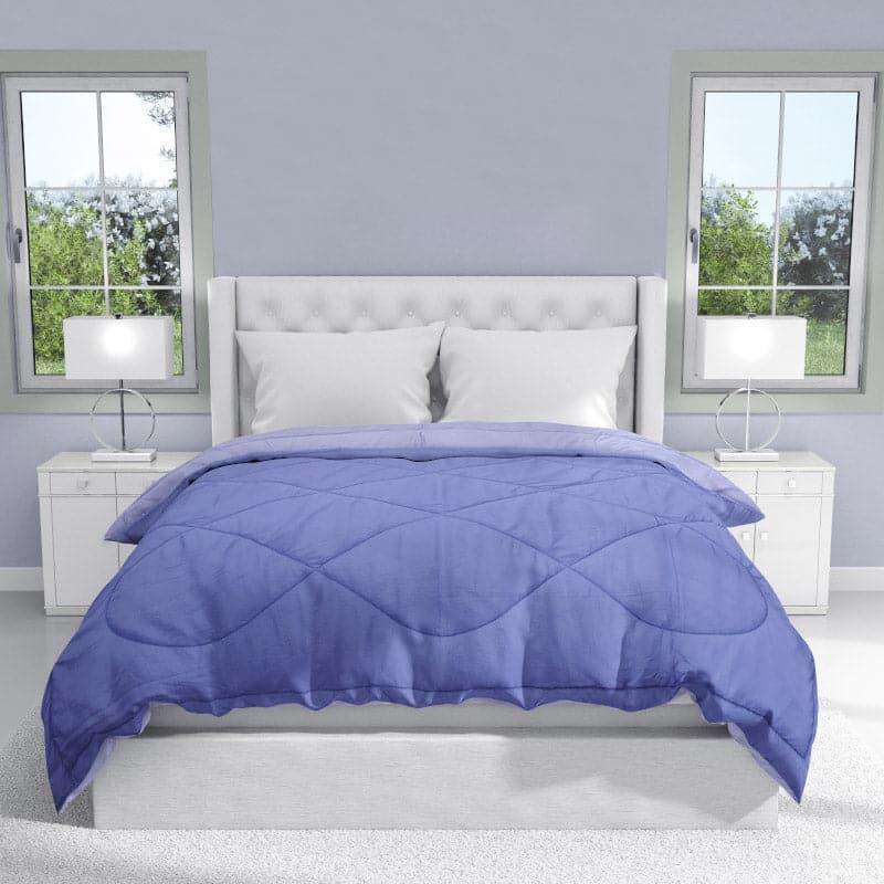 Buy Gleva Reversible Comforters - Blue & Lavender Comforters & AC Quilts from Vaaree