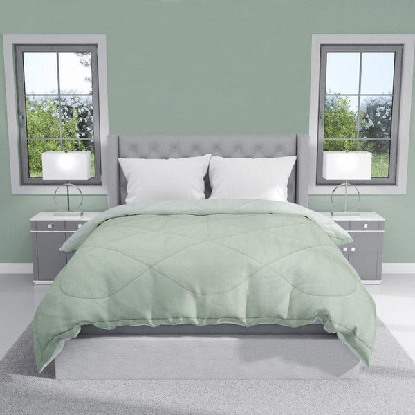 Comforters & AC Quilts - Gleva Reversible Comforters - Olive & Sage Green