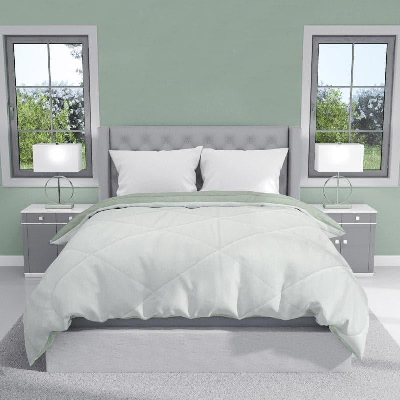 Buy Gleva Reversible Comforters - Olive & Sage Green Comforters & AC Quilts from Vaaree